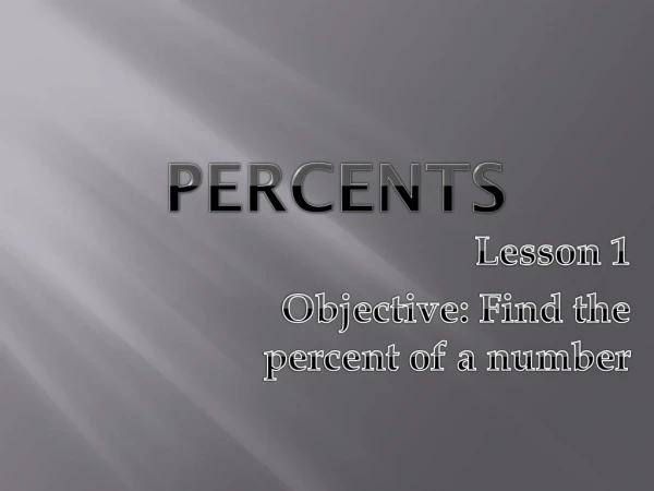 Percents