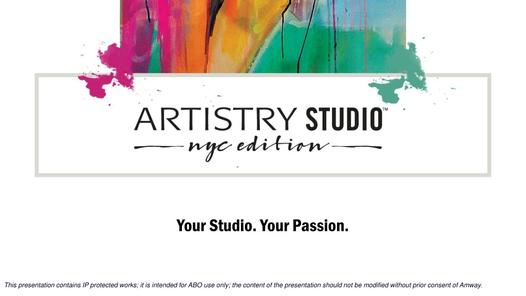 your studio your passion