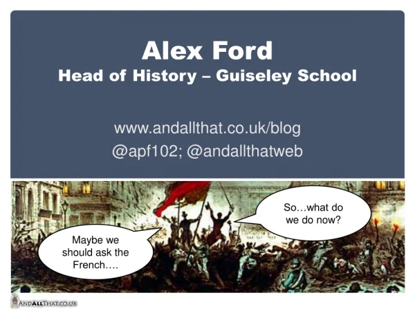 Alex Ford Head of History – Guiseley School
