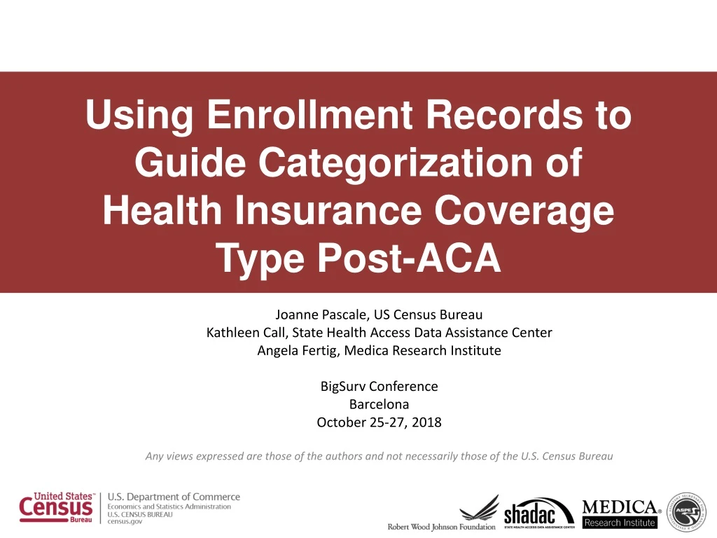 using enrollment records to guide categorization of health insurance coverage type post aca