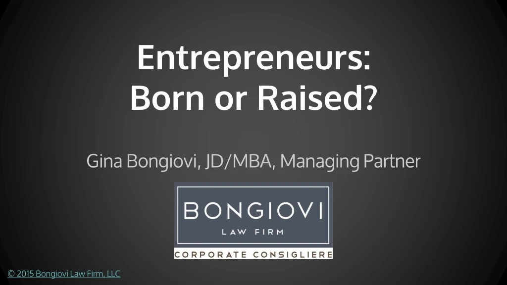 entrepreneurs born or raised