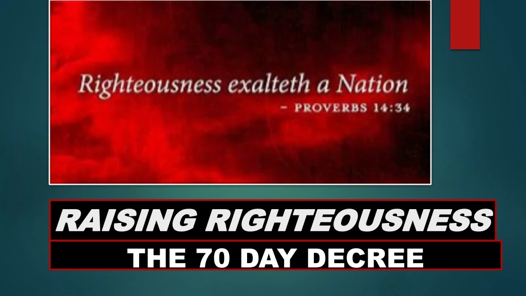 raising righteousness