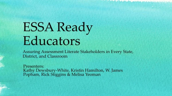ESSA Ready Educators