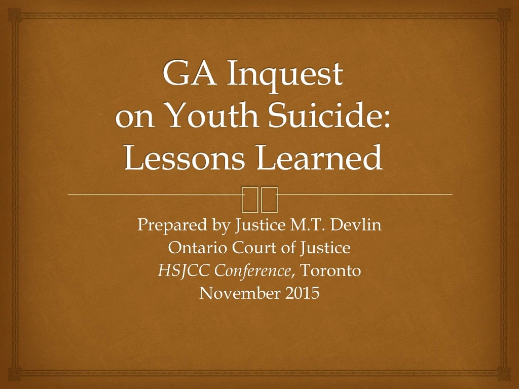 ga inquest on youth suicide lessons learned