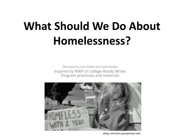 What Should We Do About Homelessness?