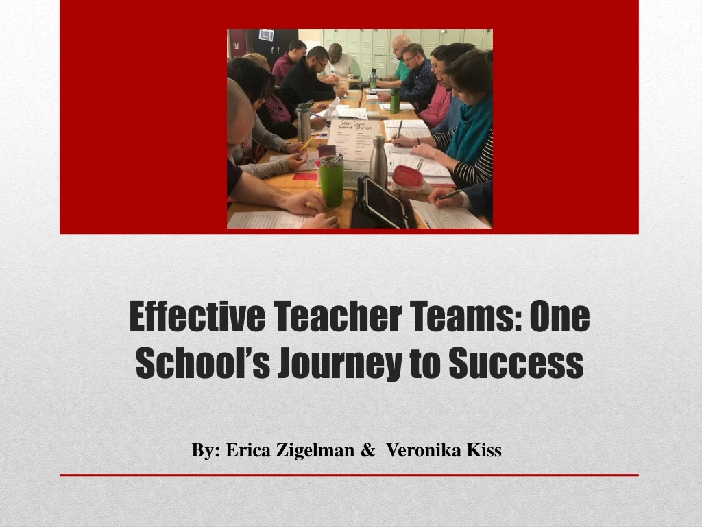 effective teacher teams one school s journey to success