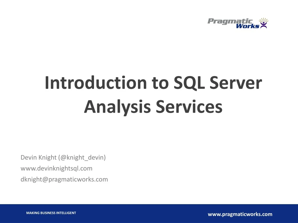 introduction to sql server analysis services