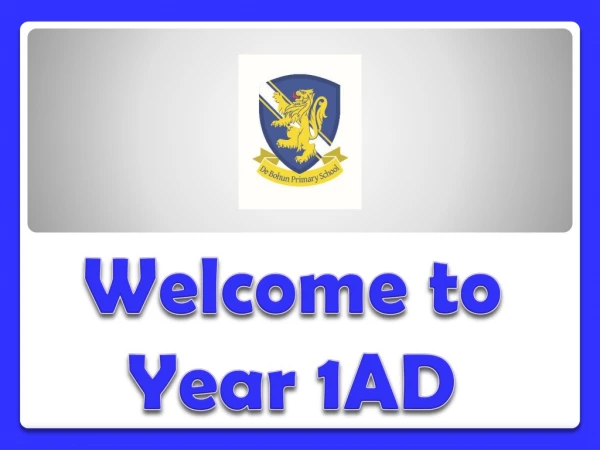 Welcome to Year 1AD