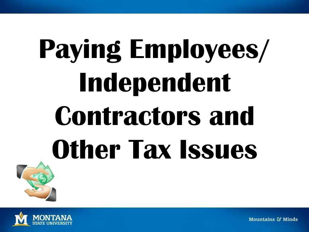 paying employees independent contractors