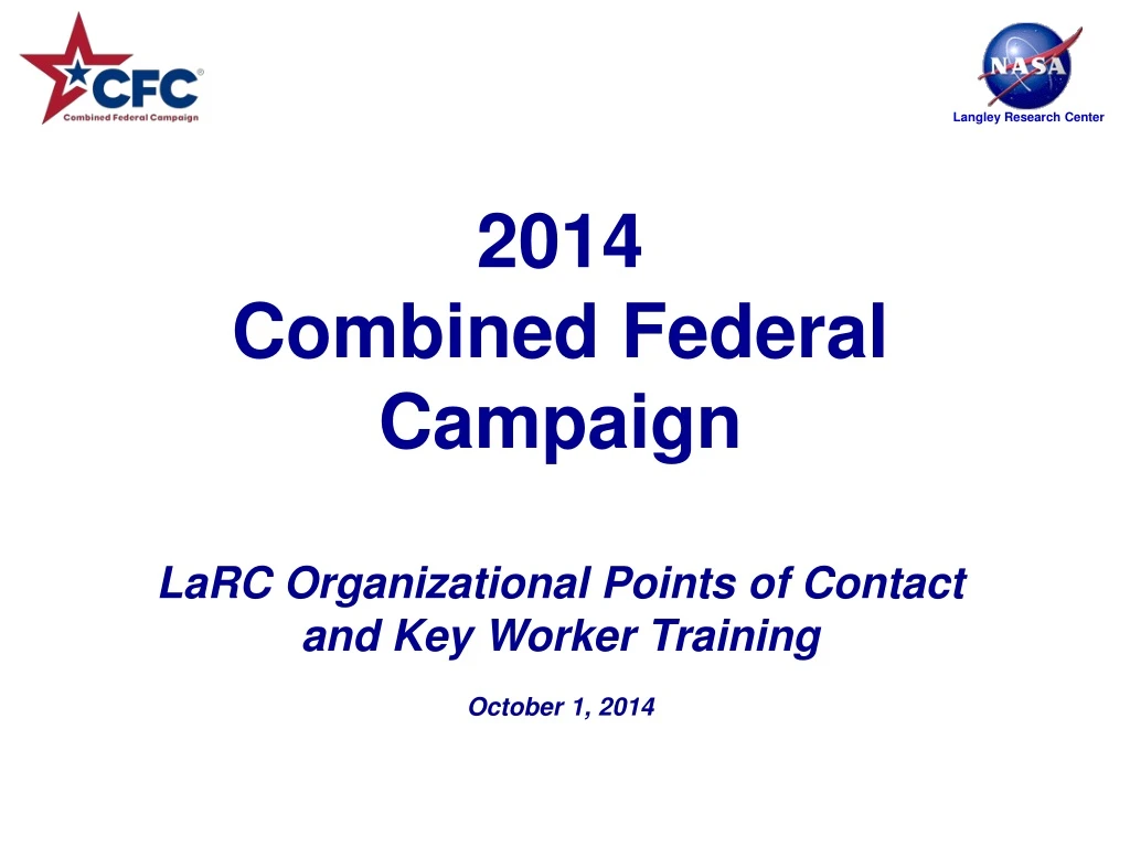 2014 combined federal campaign larc