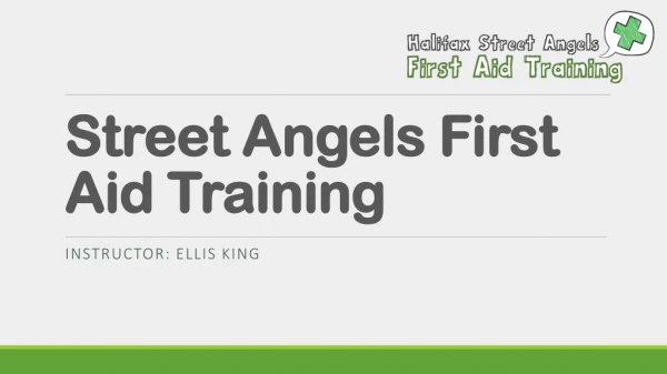 Street Angels First Aid Training