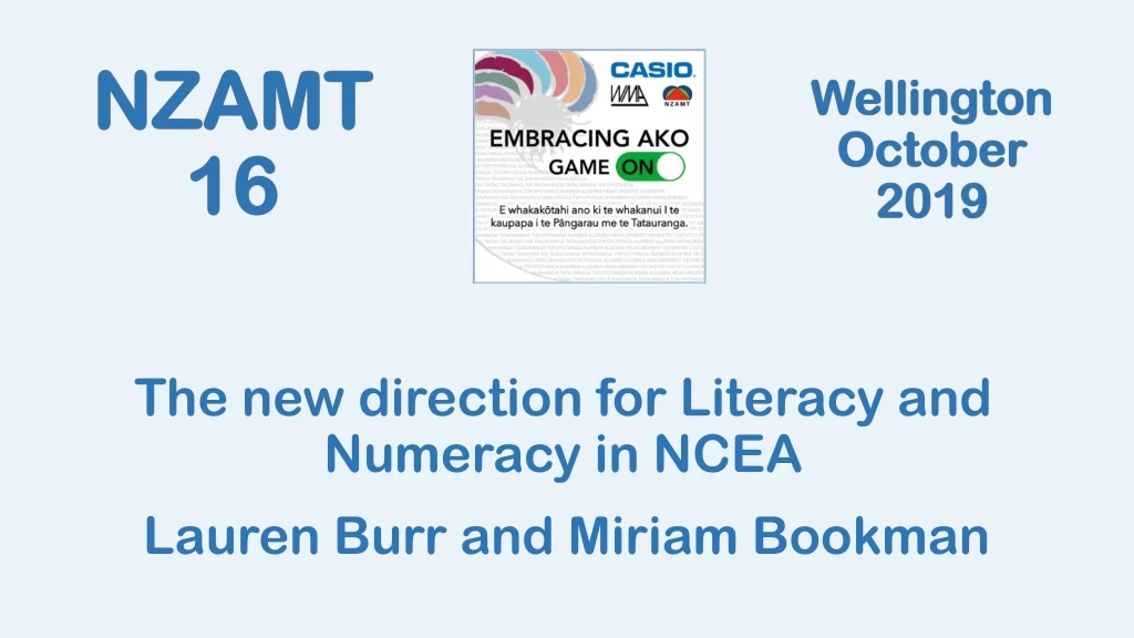 the new direction for literacy and numeracy