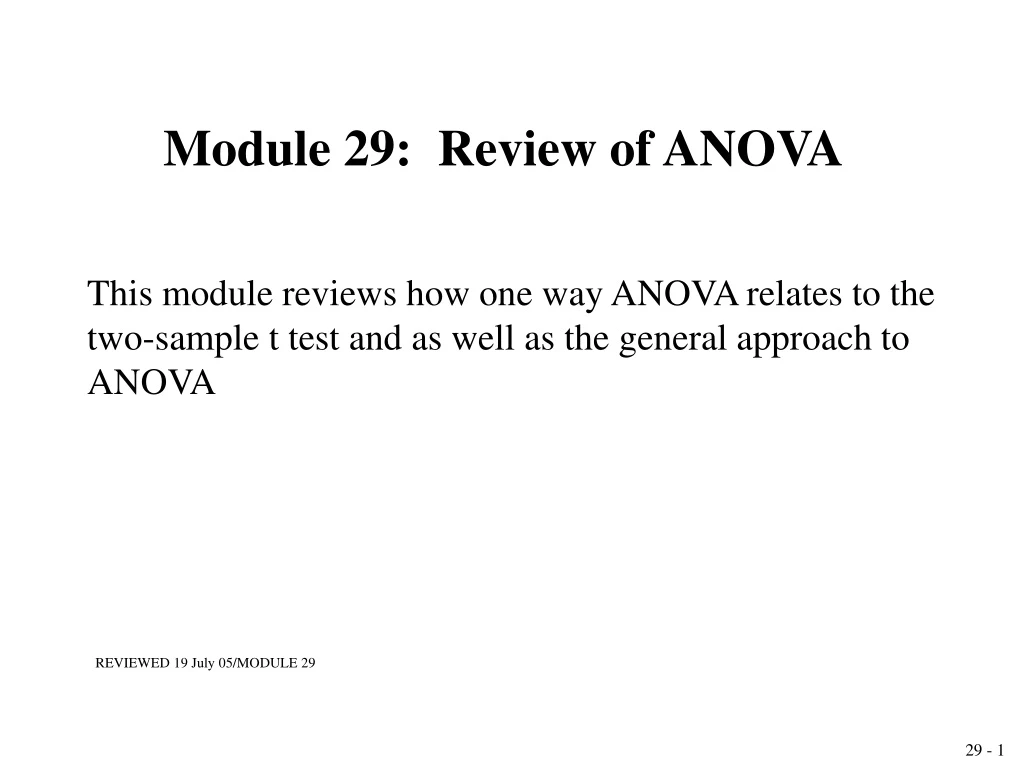 module 29 review of anova