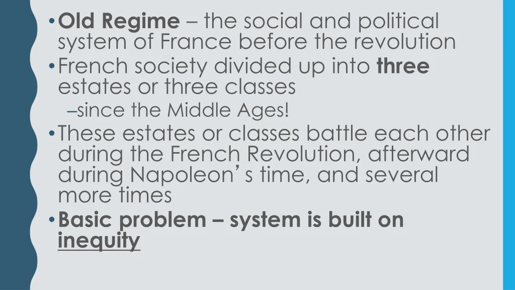 old regime the social and political system