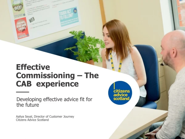 Effective Commissioning – The CAB experience