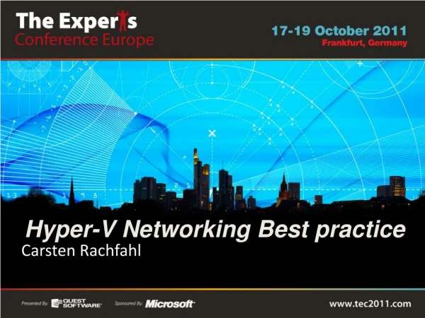 Hyper-V Networking Best practice