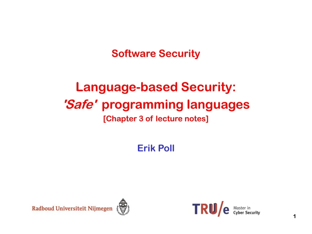 software security language based security safe