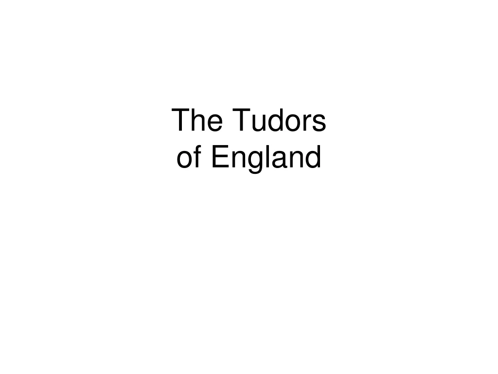 the tudors of england