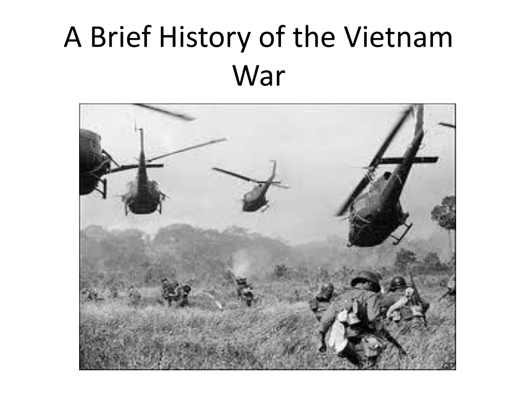 a b rief history of the vietnam war