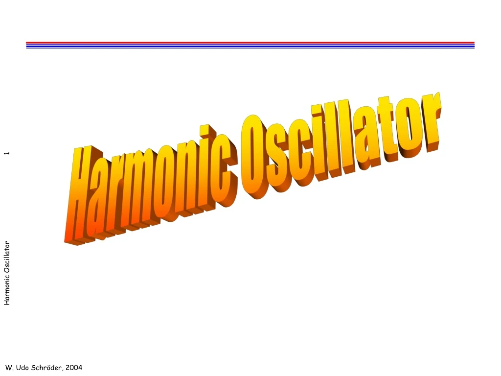 harmonic oscillator