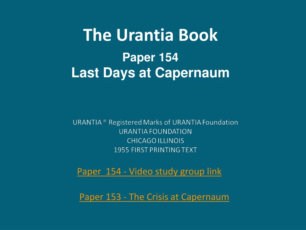 the urantia book