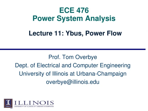 ECE 476 Power System Analysis