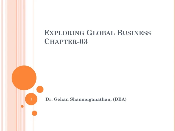 Exploring Global Business Chapter-03