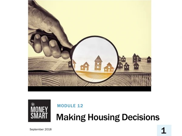 Module 12: Making Housing Decisions