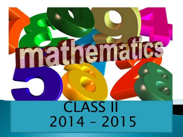 CLASS II 2014 – 2015