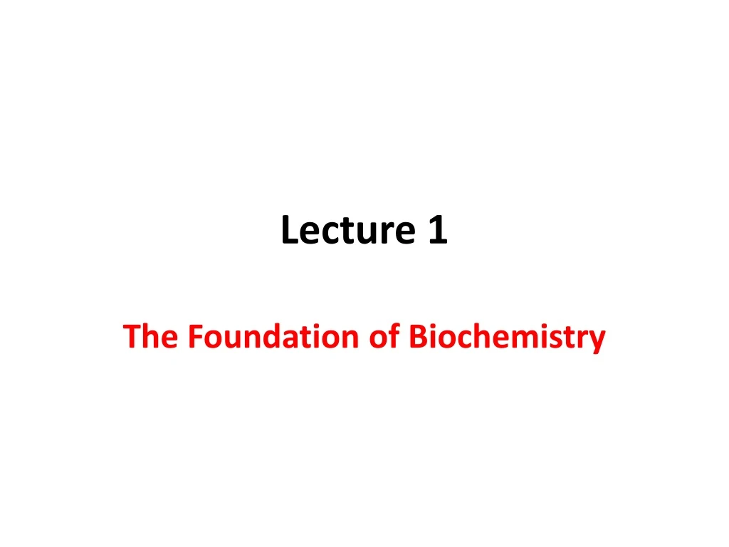 lecture 1