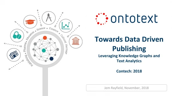 Towards Data Driven Publishing Leveraging Knowledge Graphs and Text Analytics Contech: 2018