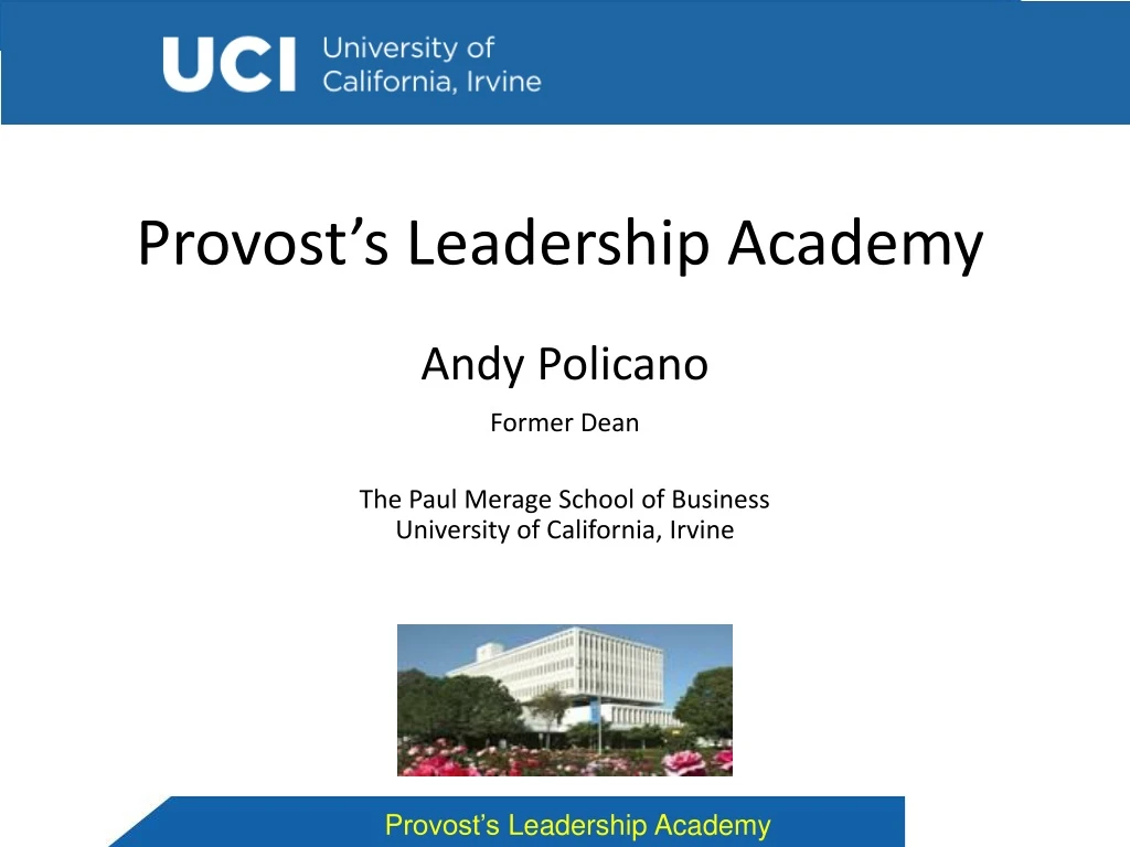 provost s leadership academy