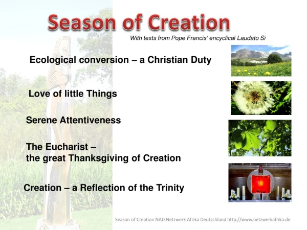 Ecological conversion – a Christian Duty