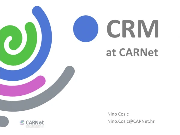 CRM at CARNet