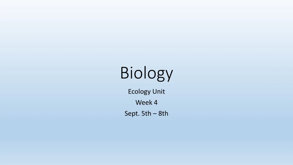 biology