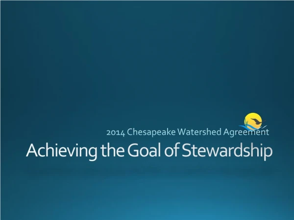 Achieving the Goal of Stewardship