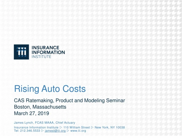 Rising Auto Costs