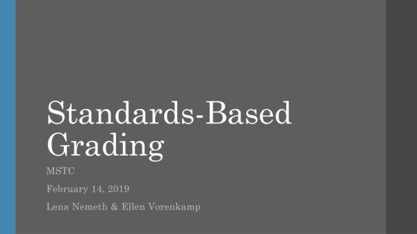 Standards-Based Grading