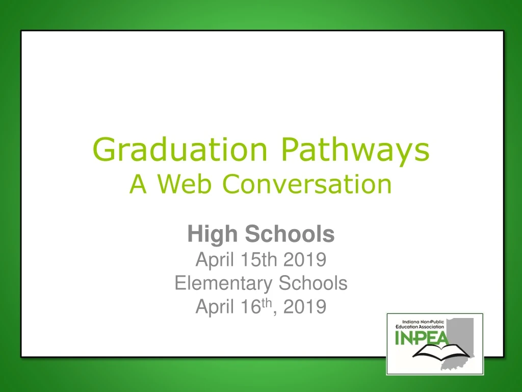 graduation pathways a web conversation