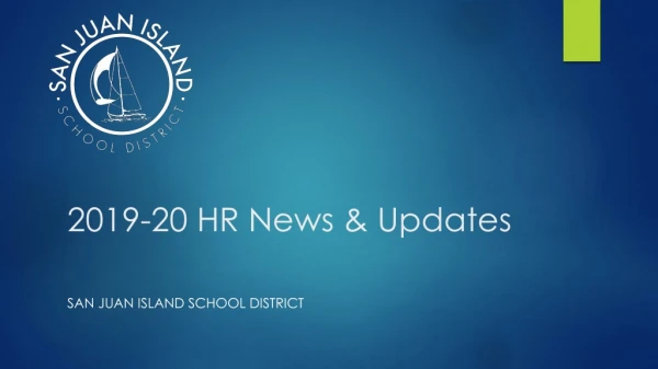 2019-20 HR News &amp; Updates