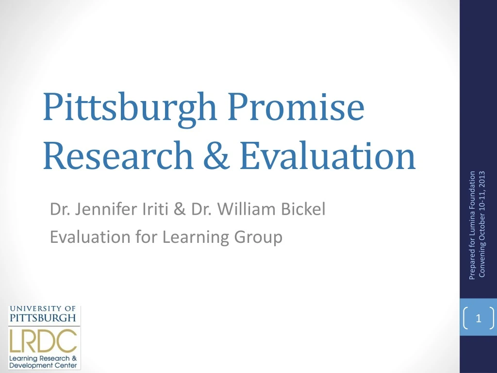 pittsburgh promise research evaluation