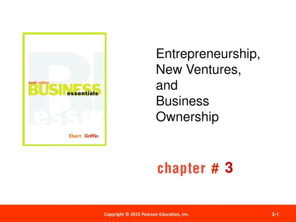 Entrepreneurship, New Ventures, and Business Ownership