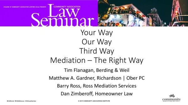 Your Way Our Way Third Way Mediation – The Right Way