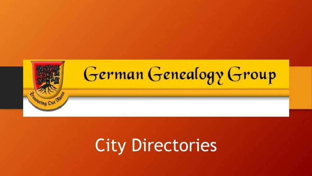 city directories