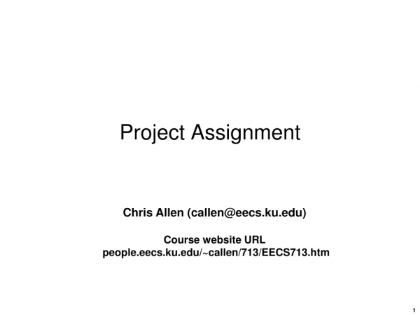 Project Assignment