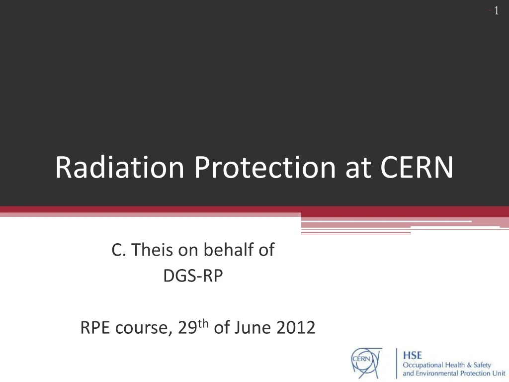 radiation protection at cern