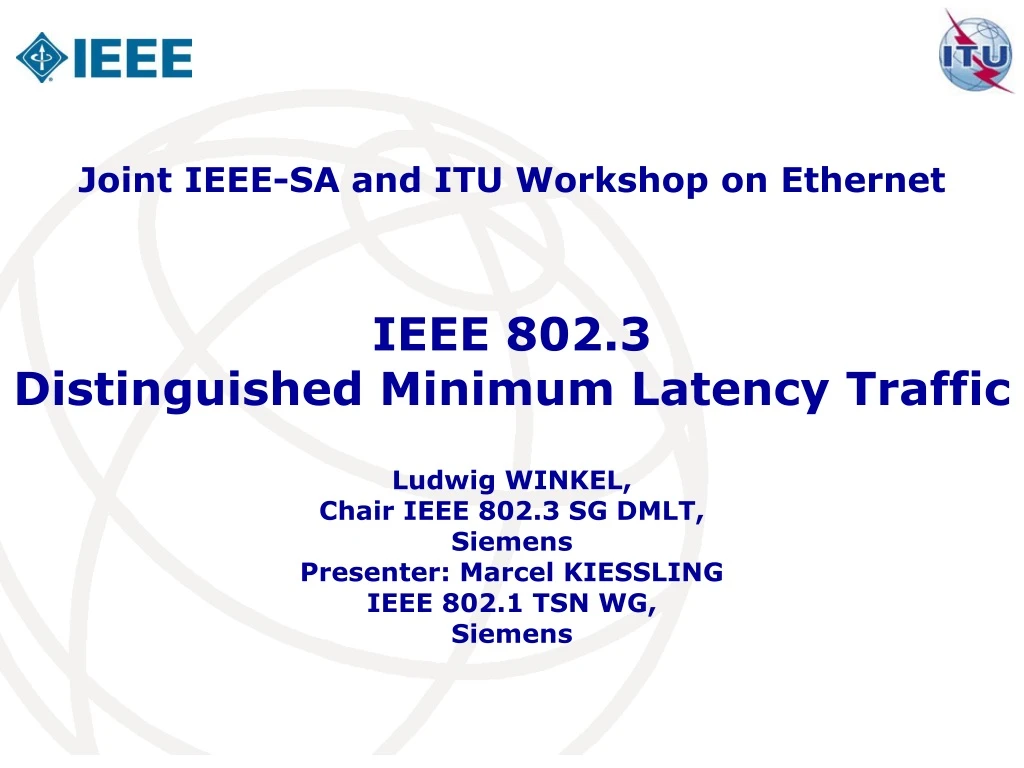 ieee 802 3 distinguished minimum latency traffic