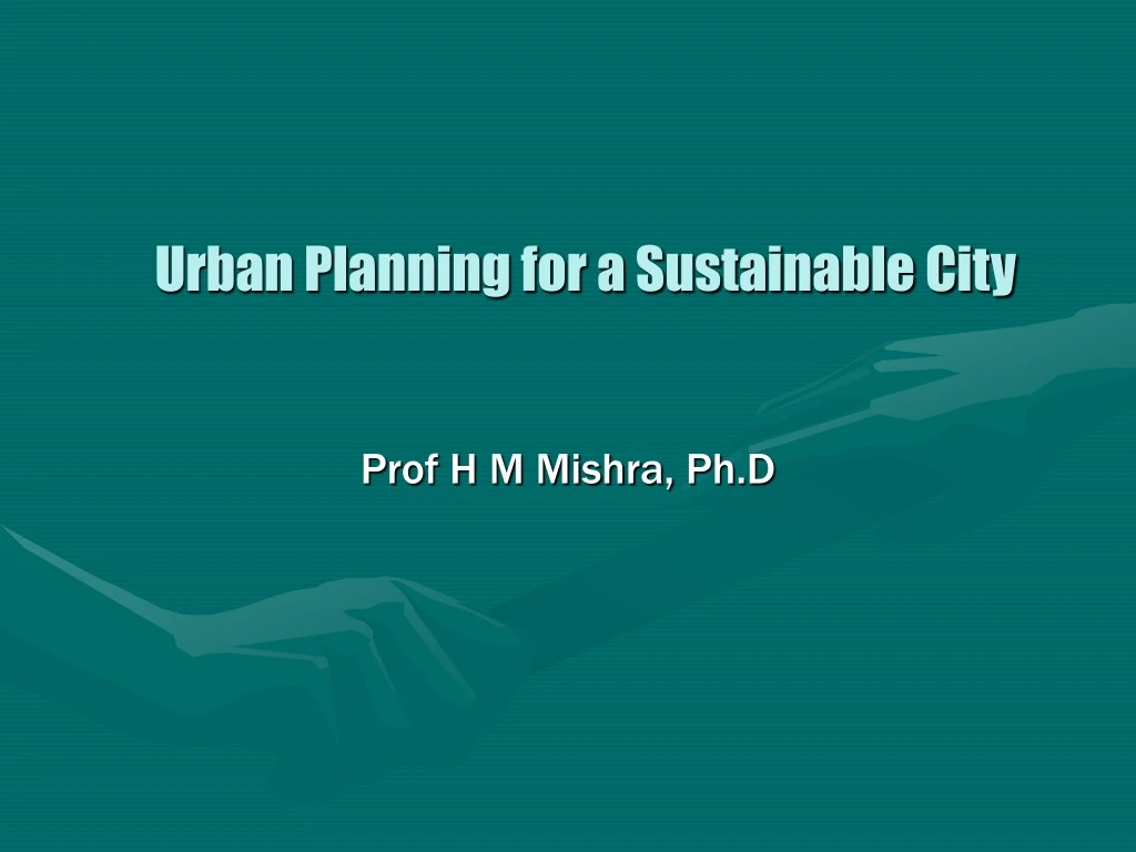 urban planning for a sustainable city