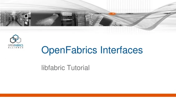 OpenFabrics Interfaces