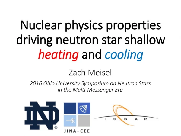 Nuclear physics properties driving neutron star shallow heating and cooling
